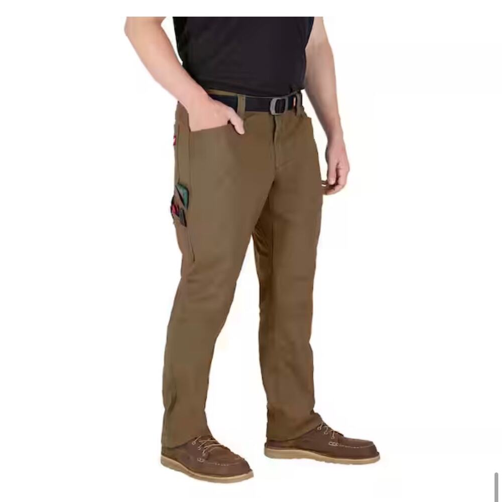 Milwaukee Khaki Work Pants 32x30 New 7 Pocket M650K-3230